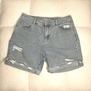 Distressed Mom Shorts